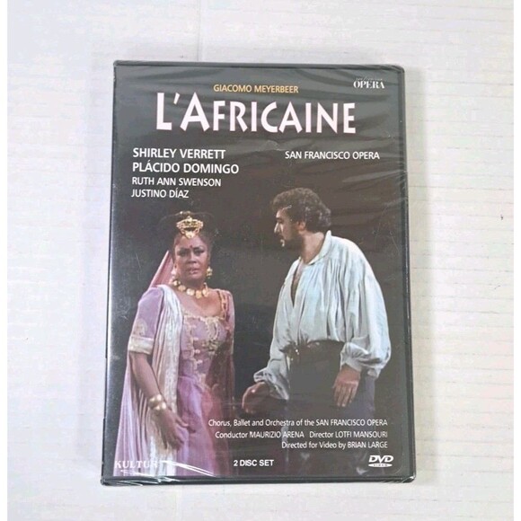 Meyerbeer: L'Africaine DVD 2-Disc SF Opera Maurizio Arena New Opera Classic - Picture 1 of 2